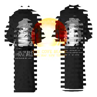 The Cove Beach Cape May New Jersey ビンテージ サンセット レトロ 太陽 Tシャツ - Kawaiitshirt