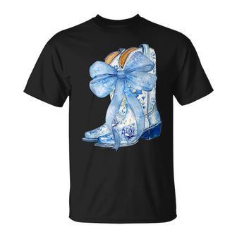 Cowgirl Boots Blue Cowgirl For Girls T-Shirt - Thegiftio UK