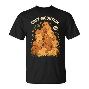 Cozy Capy-Mountain Cute Capybara Lovers T-Shirt - Thegiftio UK