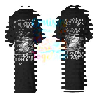 Cruisin Through Life Together Husband And Wife Cruise Couple T-Shirt | Mazezy