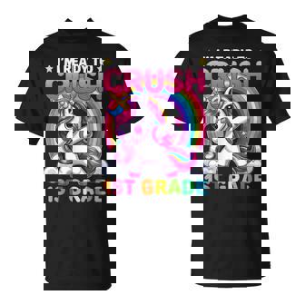 Crush 1St Grade For Girls Unicorn Back To School T-Shirt | Mazezy