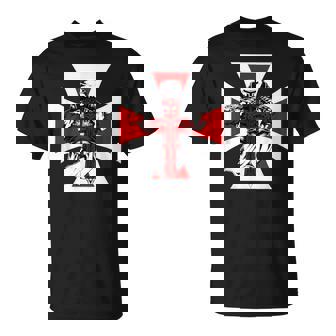 Cruzado Caballeros Templarios Cruzado Espada Guerrero Camiseta unisex - Regaloses