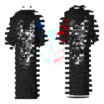Cute French Bulldog Dog Usa American Flag 4Th Of July T-Shirt | Mazezy