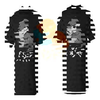 Cute Kawaii Otter Pajama かわいいカワウソのパジャマ Tシャツ - Kawaiitshirt