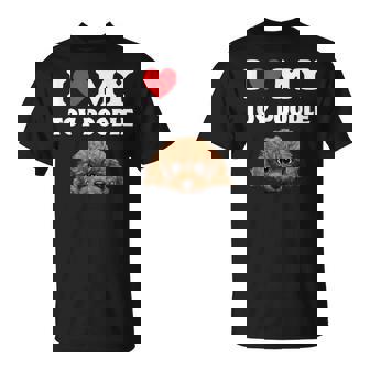 Cute I Love My Toy プードル 犬の飼い主 Tシャツ - Kawaiitshirt