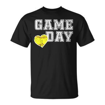 Cute Softball Mom Game Day T-Shirt - Thegiftio UK
