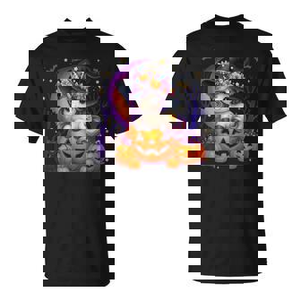 Cute Witch Unicorrn Jack O Lantern Halloween Costumes Girls T-Shirt - Seseable