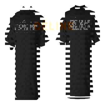 Céline レオパード こんにちは私の名前は、名です Tシャツ - Kawaiitshirt