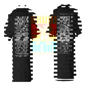 Dabbing Boy Bruh We Out Kindergarten Squad Student T-Shirt - Monsterry