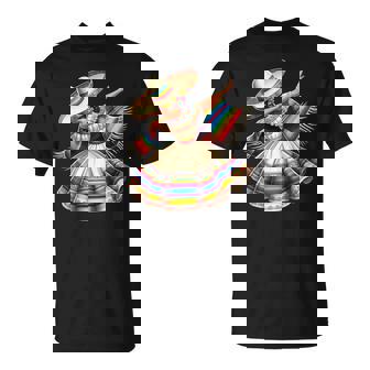 Dabbing Poncho Pour Fille Mexicaine Cinco De Mayoombrero Dab T-Shirt - Cadeauxyz