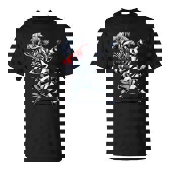 Dabbing Zebra With Sunglasses Animal Zebra T-Shirt - Thegiftio