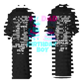 Dad Of Birthday Boy Llama Pinata Party Family Mathing Men T-Shirt - Thegiftio UK