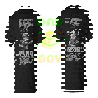 Dad Of The Birthday Boy Party Video Gamer Pixel Number T-Shirt | Mazezy