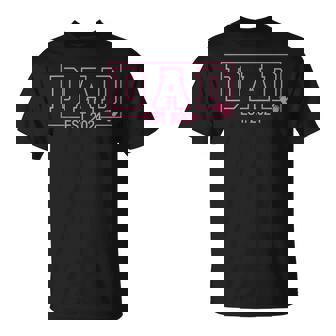 Dad Est 2024 Girl First Fathers Day 2024 Promoted To Daddy T-Shirt | Mazezy