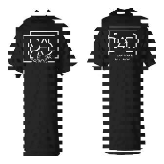 Dad Est 2026 Logo Father 2026 Loading New Dad 2026 T-Shirt - Monsterry