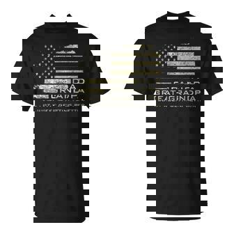 Dad Grandpa Great Grandpa American Flag Fathers Day 4 July T-Shirt - Thegiftio UK