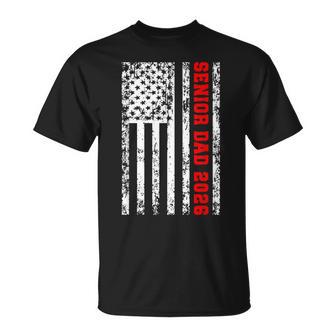 Dad Senior 2026 Proud Dad Of A Class Of 2026 Graduate Flag T-Shirt - Thegiftio UK