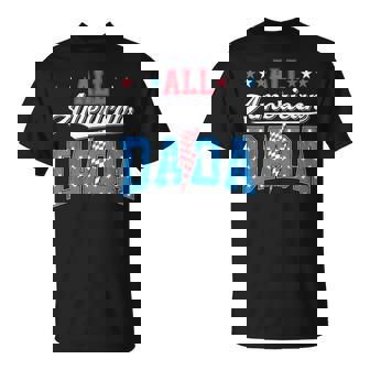 Dada Mama Mini 4Th Of July All American Family Matching Dad T-Shirt - Monsterry