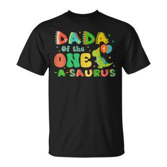 Dada Of The One-A-Saurus 1St Birthday Boy Dinosaur Family T-Shirt - Thegiftio UK