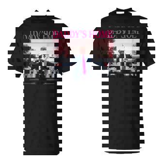 Daddy's Home President Donald Trump 2024 Pink Trump Tシャツ - Kawaiitshirt