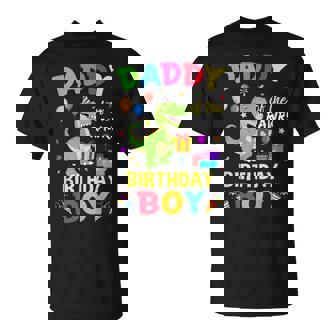 Daddy Of The Birthday Boy T-Rex Dinosaur Boy Party T-Shirt - Thegiftio UK
