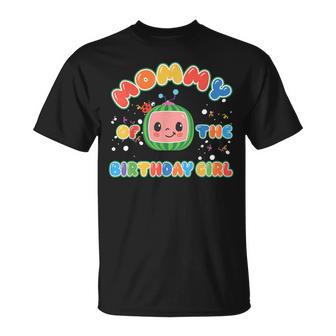 Daddy Mommy Of The Birthday Girl Melon Family Matching T-Shirt - Thegiftio UK