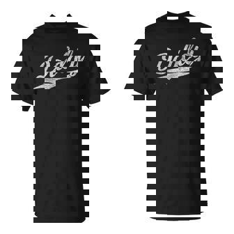 Daddy 野球スクリプト カーシブ ジャージスタイル お父さん 父の日 Tシャツ - Kawaiitshirt