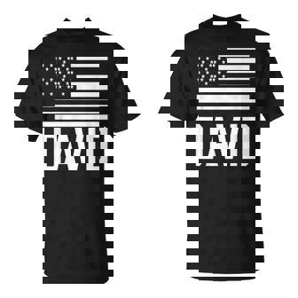 David Nom Prénom Prénom Anniversaire Personnalisé Usa T-Shirt - Cadeauxyz