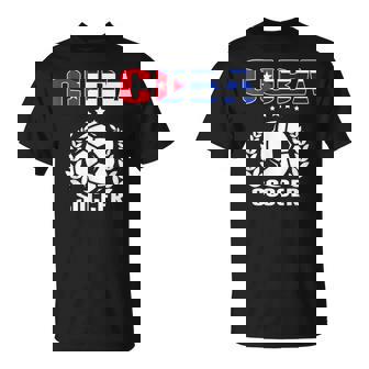 De Fútbol Cuba Orgullosos Partidarios De Fútbol Cubanos Camiseta unisex - Regaloses