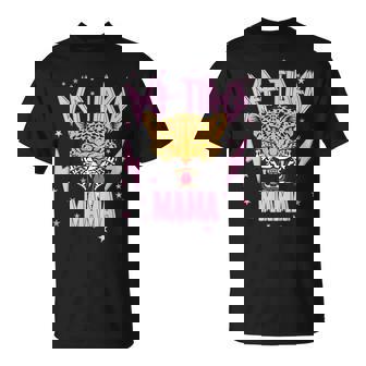 Def Tired Mama Cheetah Leopard Lightning Bolt Mama Tiger T-Shirt - Monsterry