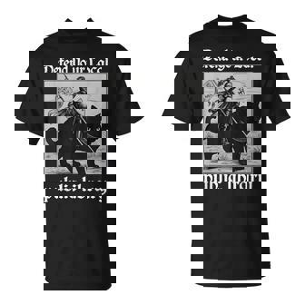 Defend Your Local Public Library Knight Cat T-Shirt | Mazezy