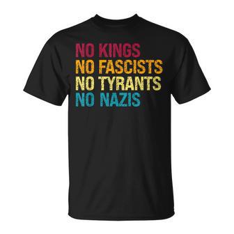 Defiant Voice – No Kings No Fascists No Tyrants No Nazis T-Shirt - Thegiftio UK