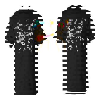Dia De Los Muertos スケルトン ダンシング スカル 死者の日 Tシャツ - Kawaiitshirt