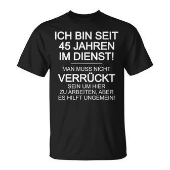 Dienstjubiläum & Firmenjubiläum 45 Jähriges Jubiläum T-Shirt - Geschenkecke