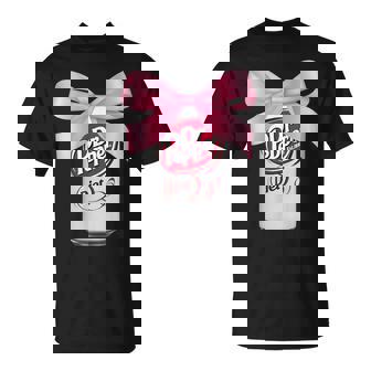 Diet Dr Pep Pink Bow Coquette Cute Girly Aesthetic T-Shirt - Monsterry