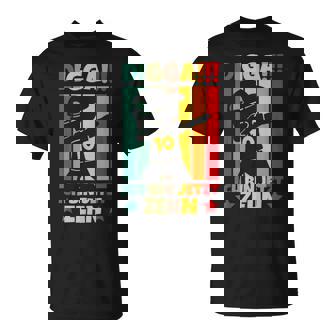 Digga Ich Bin Jetzt Zehn 10Th Birthday Boy T-Shirt - Seseable