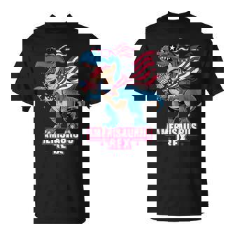 Dinosaur 4Th Of July Boys Girls Amerisaurus T Rex T-Shirt - Thegiftio