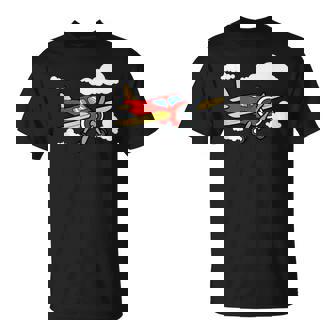 Diseño De Aviones Piloto Aviador Aviones Camiseta unisex - Regaloses