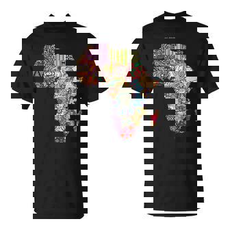 Diseño De Mapa Orgullo De África De Patrón Étnico Africano Camiseta unisex - Regaloses