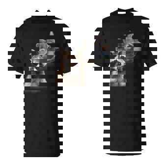 Divertida Con Foto De Mapache De Mapache Mapache Divertido Camiseta unisex - Regaloses