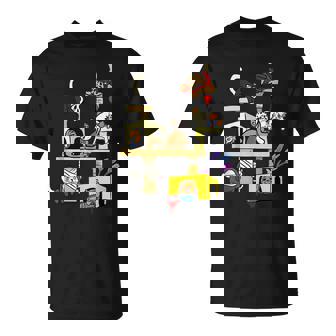 Divertidas Películas De Terror Gatos Regalos Para Es In Mangas Camiseta unisex - Regaloses