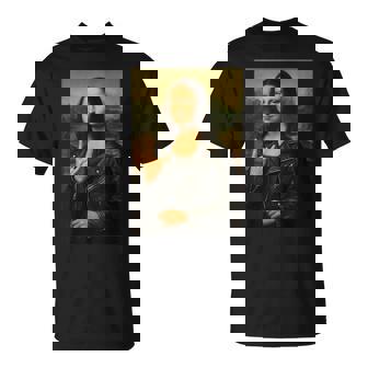 Divertido Arte De Heavy Metal De La Banda De Rock De Mona Lisa Camiseta unisex - Regaloses