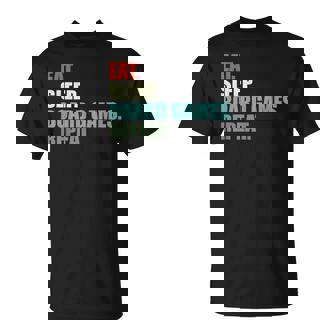 Divertido Comer Dormir Juegos De Mesa Gaming Gamer Camiseta unisex - Regaloses