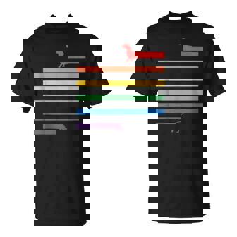 Divertido Regalo De Perro Con La Bandera Del Arco Iris De Perroalchicha Del Orgullo Gay Lgbt In Mangas Camiseta unisex - Regaloses