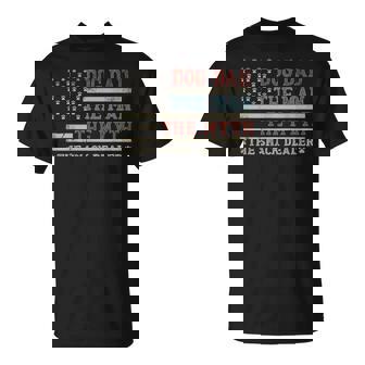 Dog Dad The Man The Myth The Snack Dealer Father's Day T-Shirt | Mazezy