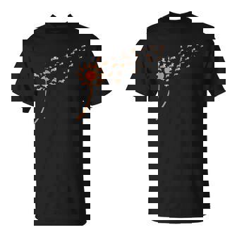 Dog Lovers 風に吹くタンポポのコーギー Tシャツ - Kawaiitshirt