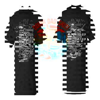 Doing Dad Shit Skeleton Papa Daddy Skull Happy Father's Day T-Shirt | Mazezy