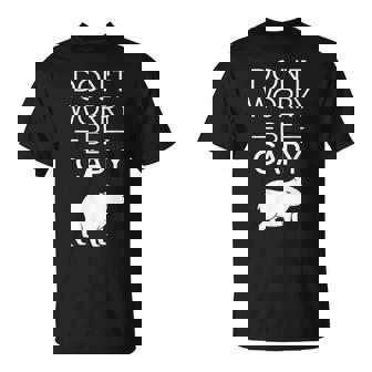 Don't Worry Be Capy カピバラ 心配しないで カピー カピバラ齧歯類愛好家 Tシャツ - Kawaiitshirt