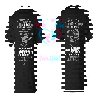 Donna Rosa O Blu Mamma Ti Ama Camicia Babyhower Genere Rivelare Maglietta - Novitaregali