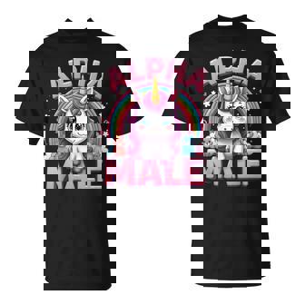 Drôle De Licorne Alpha Licorne Meme Mâle Hommes Mâle T-Shirt - Cadeauxyz